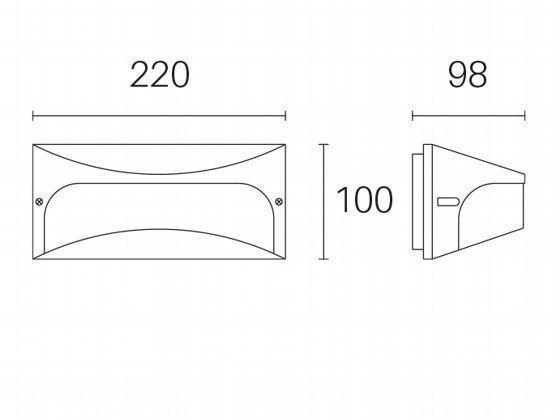 Applique da Esterno a LED 10W 4000K Sovil Bianco