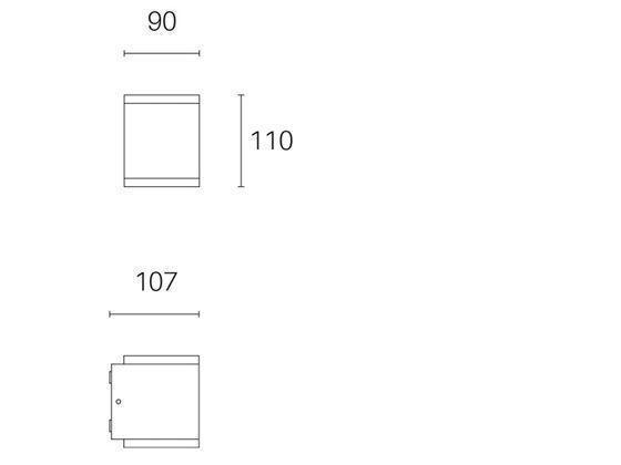 Applique da Esterno a LED 6W+6W 4000K Sovil Bianco