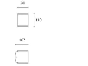 Applique da Esterno a LED 6W+6W 4000K Sovil Bianco