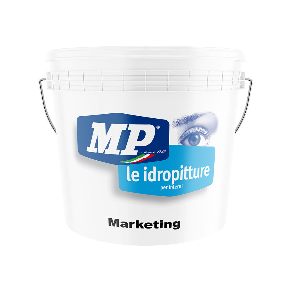 Marketing 14 Lt-Idropittura Traspirante Per Interni Color Bianco Opaco Con Elevato Grado Di Traspirabilita'-Colorificio Mp