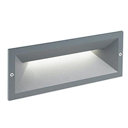 Faretto Incasso Parete da Esterno a LED 12W 3000K Sovil Grigio