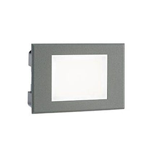 Lampada Segna Passo Rettangolare da Incasso a Parete a LED 3W 4000K Sovil Grigio