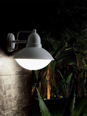 Lampada Palo da Giardino E27 60W in Alluminio Sovil Bianco