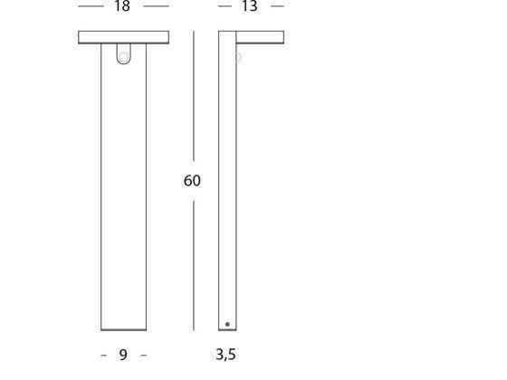 Lampada Palo Solare da Giardino a LED 4W 4000K Sovil Grigio