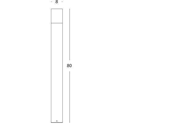 Lampada Palo da Giardino a LED 7W 4000K Sovil Bianco