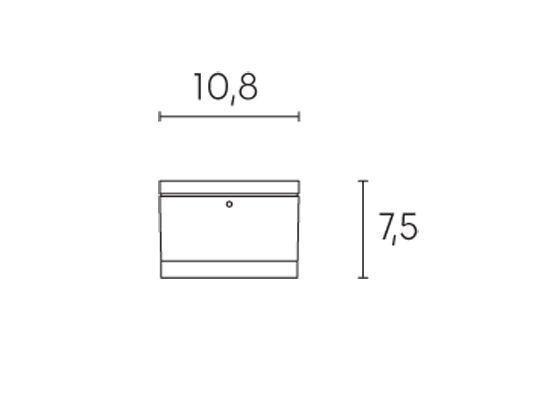 Applique Punto Luce da Esterno a LED 8W 4000K Sovil Grigio