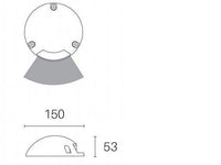 Lampada Segna Passo da Esterno a LED 1,5W 4000K Sovil Grigio