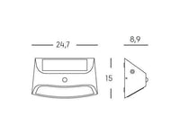 Applique Solare da Esterno a LED 1,7W 4000K Sovil Grigio