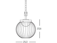 Lampada a Sospensione da Esterno a LED 20W 4000K Sovil Bianco