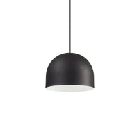 Sospensione Industrial-Minimal Tall Metallo Nero 1 Luce E27