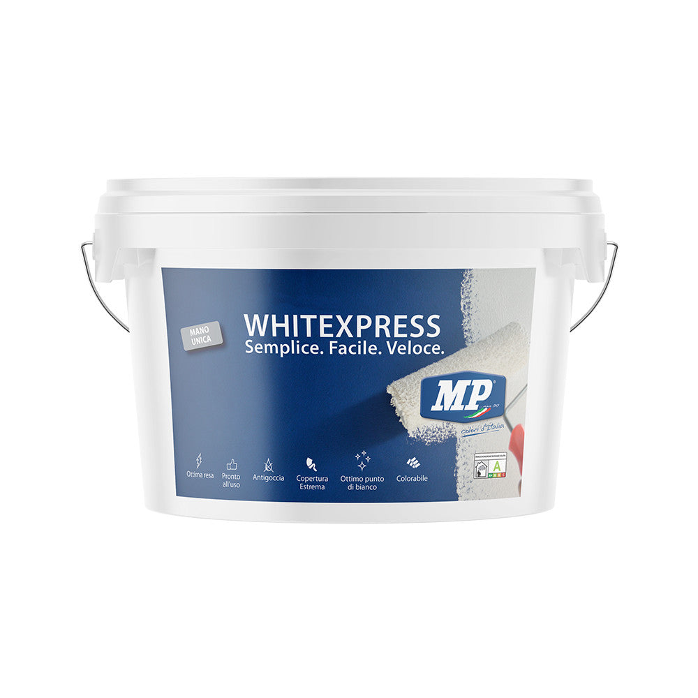 Whitexpress 5 Lt-Idropittura Traspirante Monomano Per Interni Pronta Allôçöuso Base 'A' Copertura Estrema-Colorificio Mp