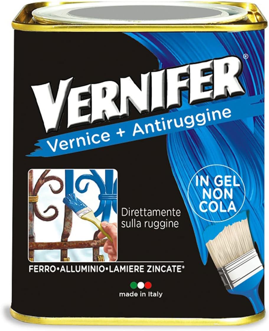 SMALTO ANTIRUGGINE SATINATO 'VERNIFER' 750 ml - Grigio ferro