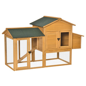 Pollaio Gabbia per Galline 168x75x103 cm con Area Aperta