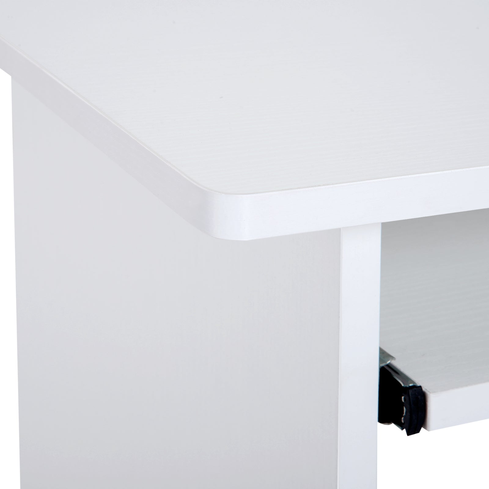 Scrivania da Ufficio Compatta 80x45x75 cm in Legno Bianco