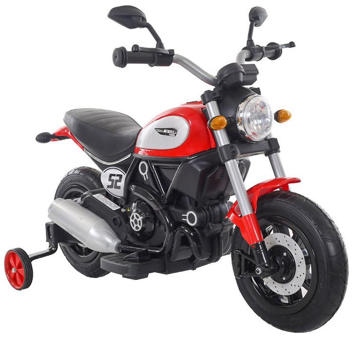 Moto Elettrica per Bambini 6V Spider Rossa