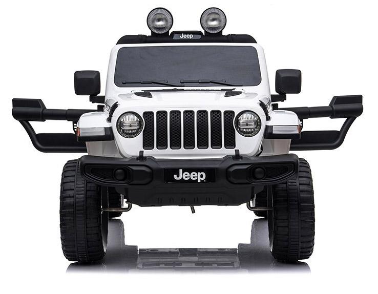 Macchina Elettrica per Bambini 12V con Licenza Jeep Rubicon Bianca