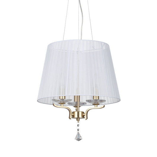 Lampadario Classico Pegaso Metallo Ottone 3 Luci E14