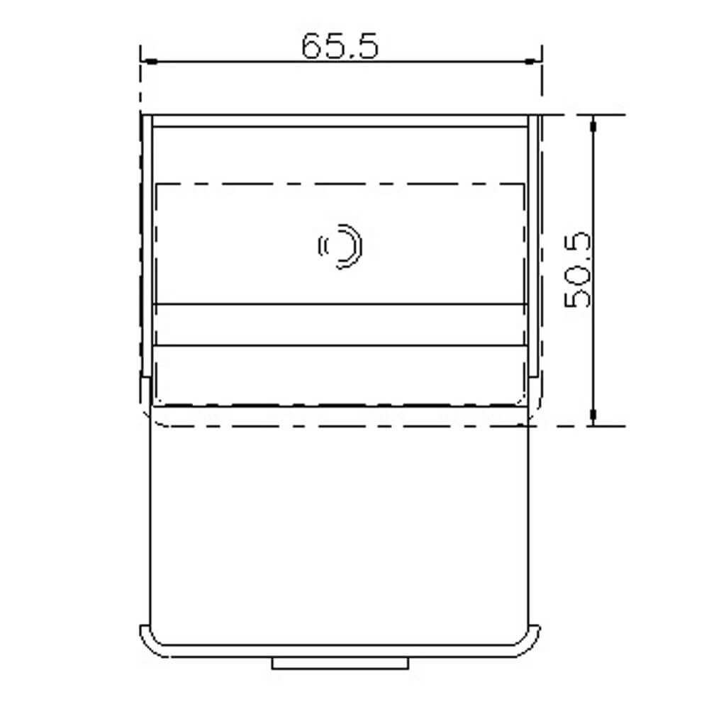 Mobile Lavatoio Sospeso 65,5x50,5x56 cm 1 Cassetto Montegrappa Novella Dipiù Bianco