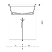 Mobile Lavatoio 50,5x50,5x87 cm 2 Ante Montegrappa Novella Dipiù Tortora