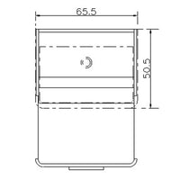 Mobile Lavatoio 65,5x50,5x87 cm 2 Cassetti Montegrappa Novella Dipiù Bianco