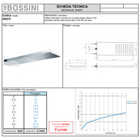 Soffione doccia in acciaio Bossini Manhattan con kit duplex Flat One