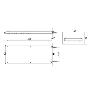 Soffione doccia in acciaio Bossini Manhattan con kit duplex Flat One