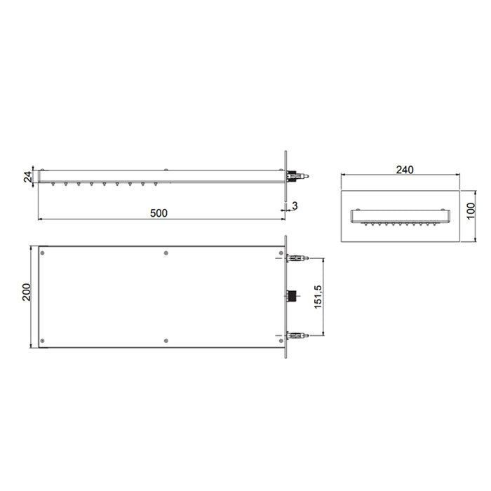 Soffione doccia in acciaio Bossini Manhattan con kit duplex Flat One