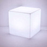 Cubo Luminoso da Giardino a LED 40x40 cm in Resina 5W Cube Bianco Freddo