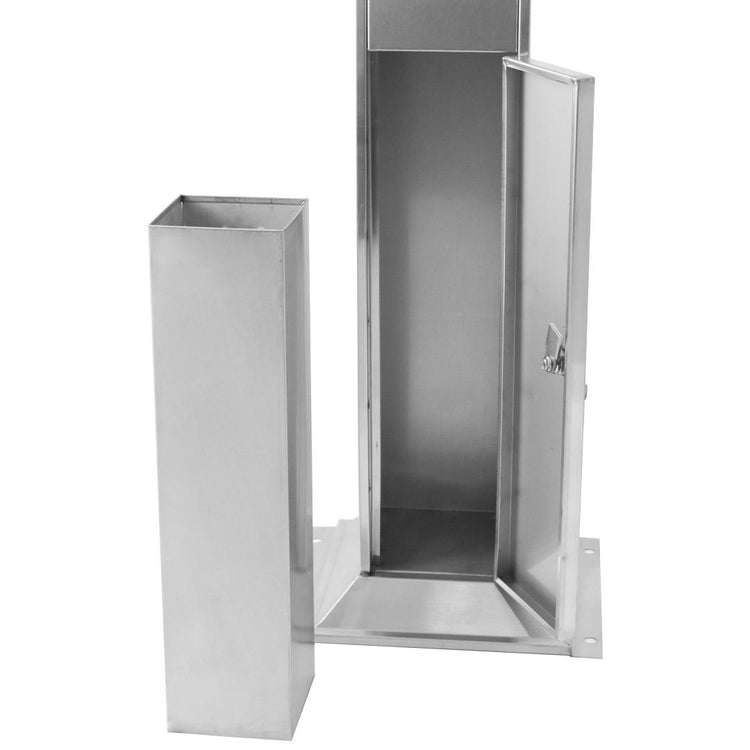 Posacenere a Colonna 30,5x106,3x24,7 cm in Acciaio 3L per Interno Esterno