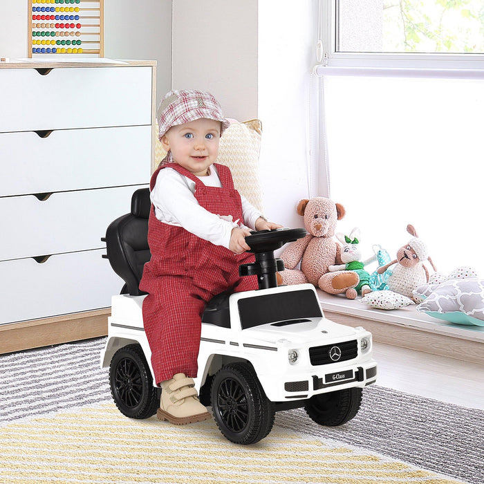 Macchina a Spinta per Bambini con Licenza Mercedes-Benz G350 Bianca