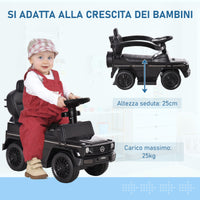 Macchina a Spinta per Bambini con Licenza Mercedes-Benz G350 Nera