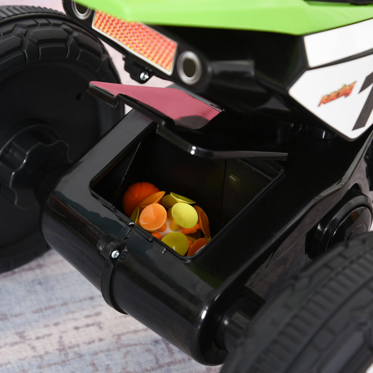 Triciclo a Pedali per Bambini a Forma di Moto Verde