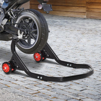 Cavalletto Alzamoto Posteriore Universale per Moto Sportive max 200Kg Nero