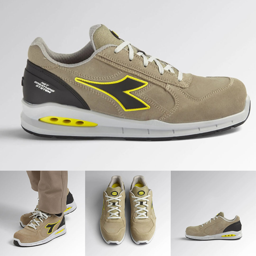 Scarpe antinfortunistiche Scarpa antinfortunistica da lavoro RUN NET AIRBOX LOW S3 SRC GR roccia lunare DIADORA C8704 43