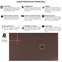 Piatto Doccia in Pietra 90x200 cm Bonussi Canton Marrone