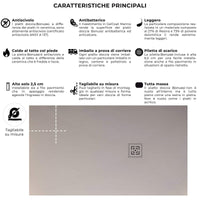 Piatto Doccia in Pietra 90x110 cm Bonussi Canton Grigio Chiaro