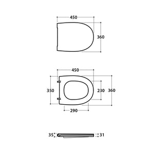 Coprivaso 4ALL termoindurente soft close bianco