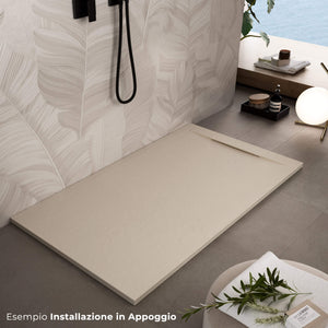 Piatto Doccia in Pietra 80x120 cm Bonussi Ardesia Calcutta Crema