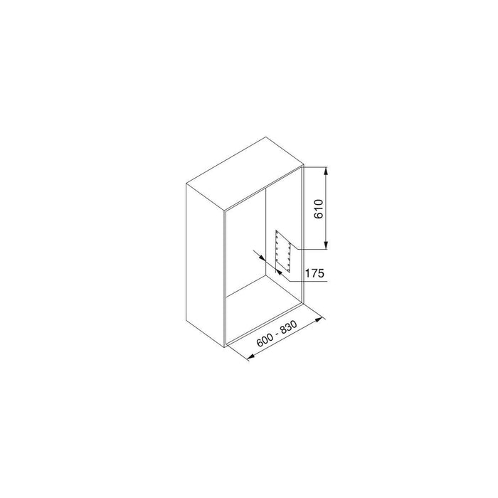 Appendiabiti per Armadio Hang H600 - 830 Verniciato Nero Acciaio e Tecnoplastica Emuca