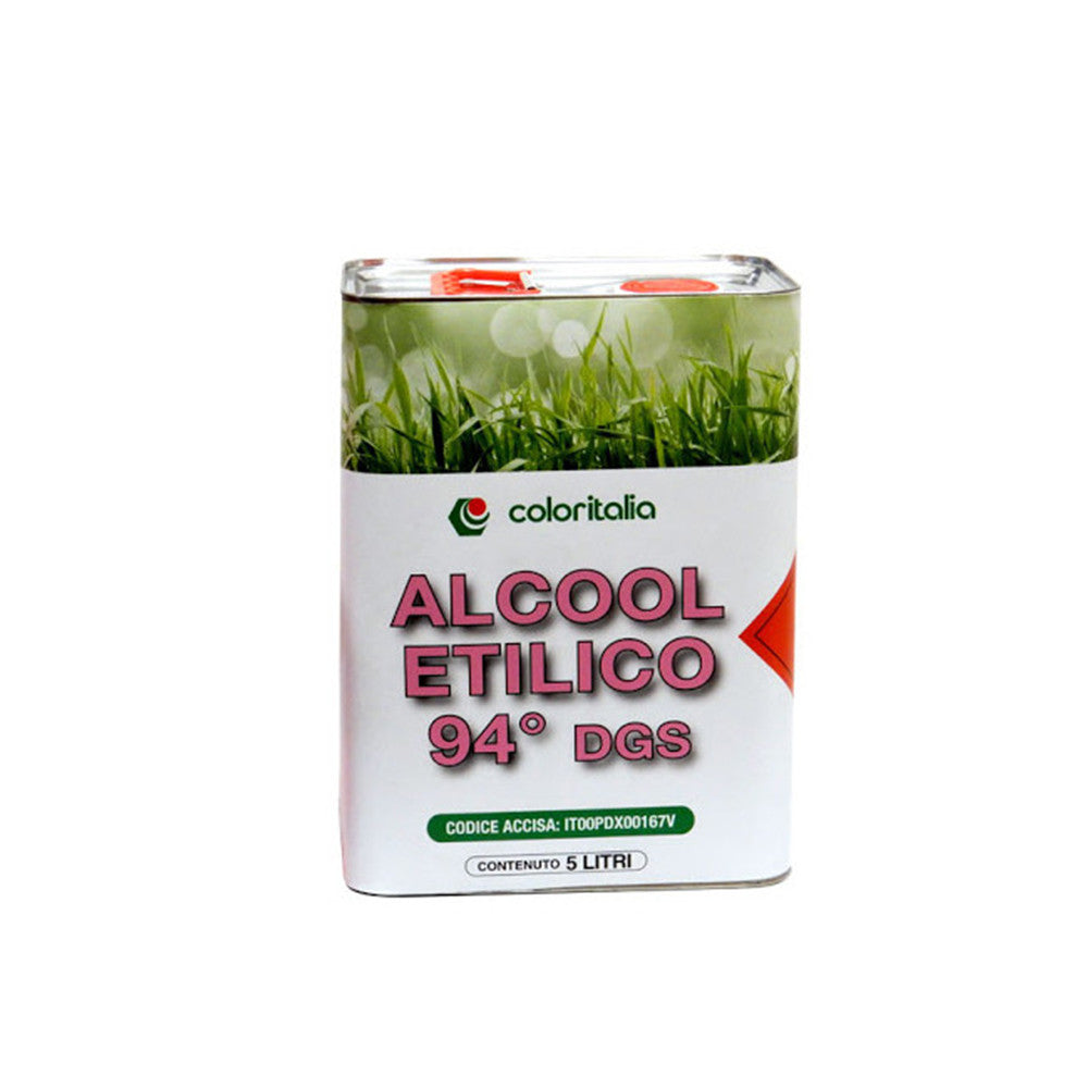 Alcool Etilico 94° Dgs 806 Da 1 Lt In Bottiglia Di Plastica Rigida Di Origine Vegetale-Coloritalia