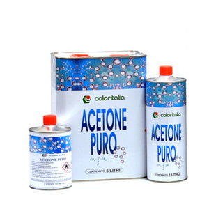 Acetone Puro 801 5 Lt Ad Elevato Potere Di Scioglimento E Ridotta Pericolosita' Da 5 Lt-Coloritalia