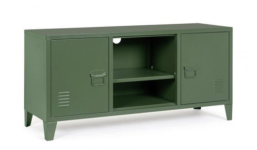 Mobile TV con 2 Ante 40x120,5x58,5 cm Cambridge in Acciaio Verde