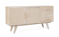 Credenza 2 Ante 3 Cassetti 155x40x80h cm Sahana