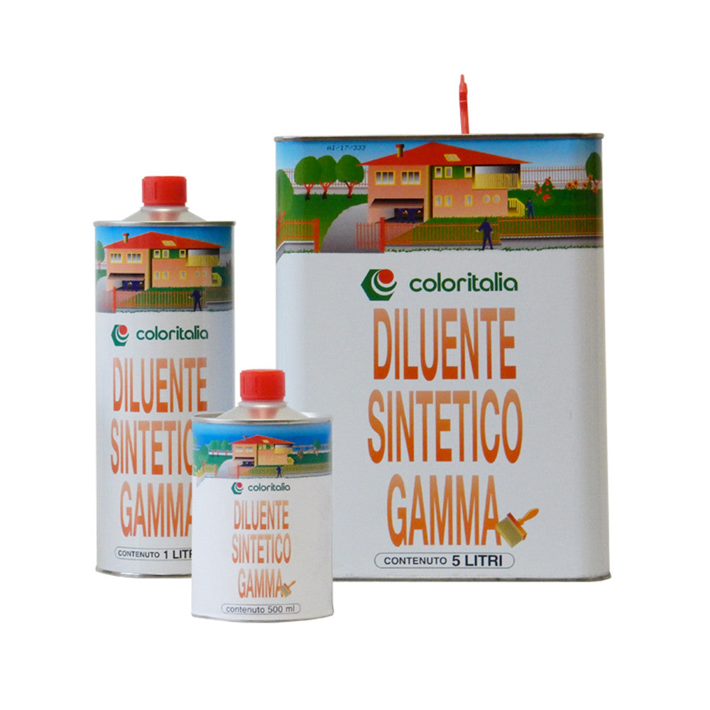 Diluente Sintetico Gamma 277 5 Lt Solvente Ideale Per La Diluizione Di Vernici, Smalti E Antiruggini Da 5 Lt-Coloritalia