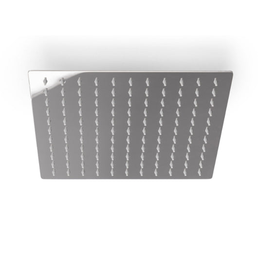 Soffione quadro modello Don 25x25 cm inox cromato 