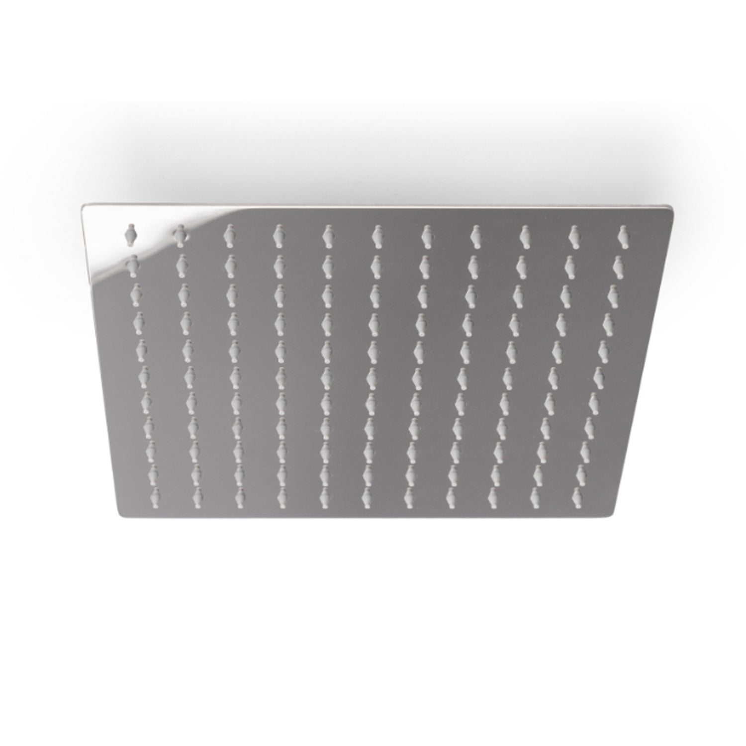 Soffione quadro modello Don 10x10 cm inox cromato 