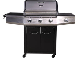 Habitat et Jardin Barbecue a Gas Bingo 4, 5 Bruciatori, 14 kW, Nero