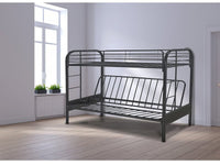 Letto a Castello 90x190 cm Metallo Nero Habitat et Jardin