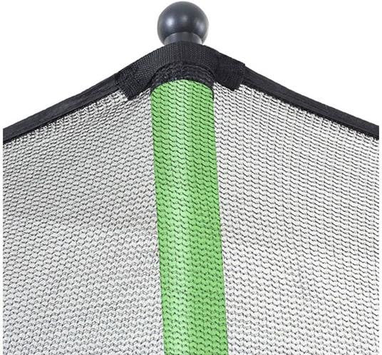 Yoopi Trampolino 4.25 m Verde con Rete di Sicurezza per Esterno