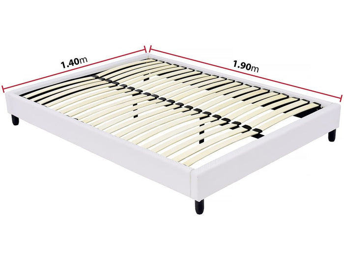 Rete a doghe 140x190 cm 20 doghe Bianco portata 200 kg Habitat et Jardin